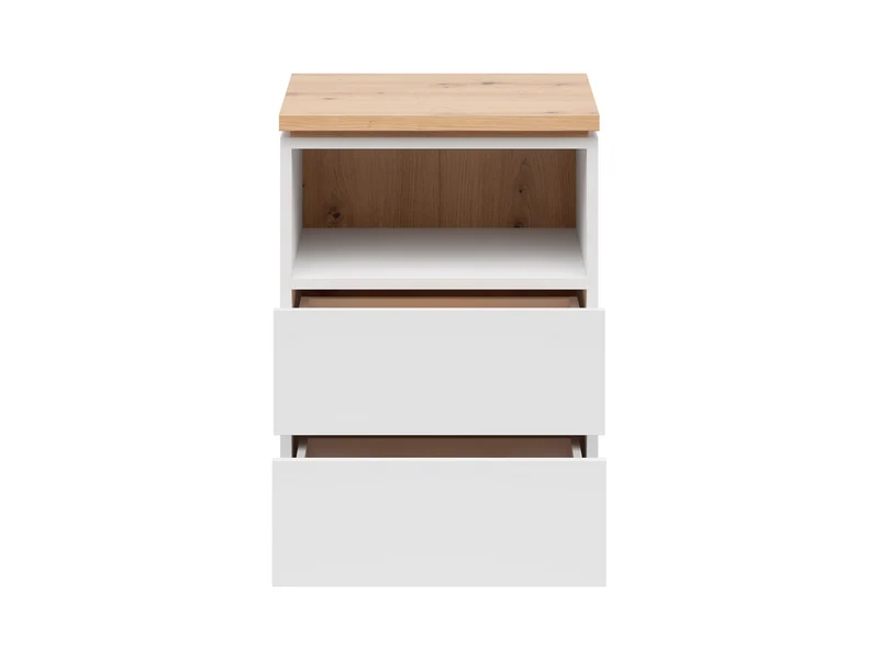 Yamael — Compact Cabinet with 2 Drawers & Shelf