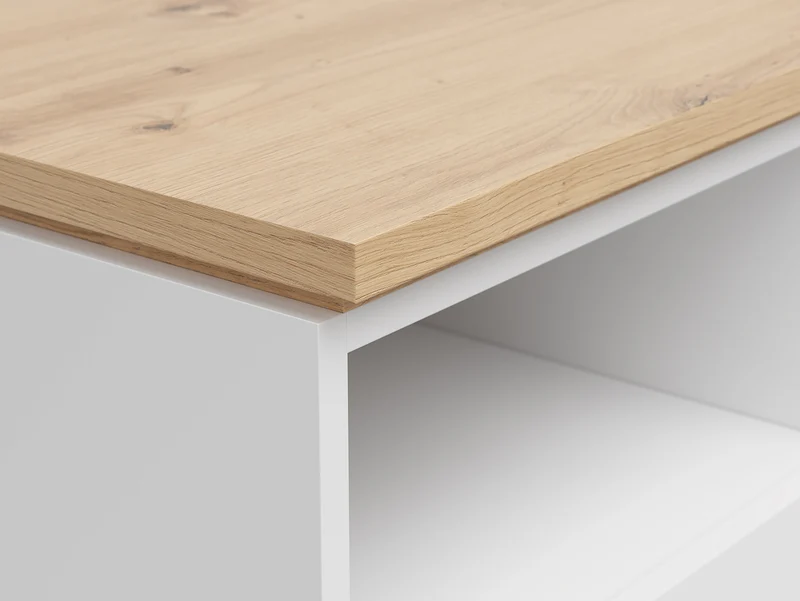 Yamael — Compact Cabinet with 2 Drawers & Shelf