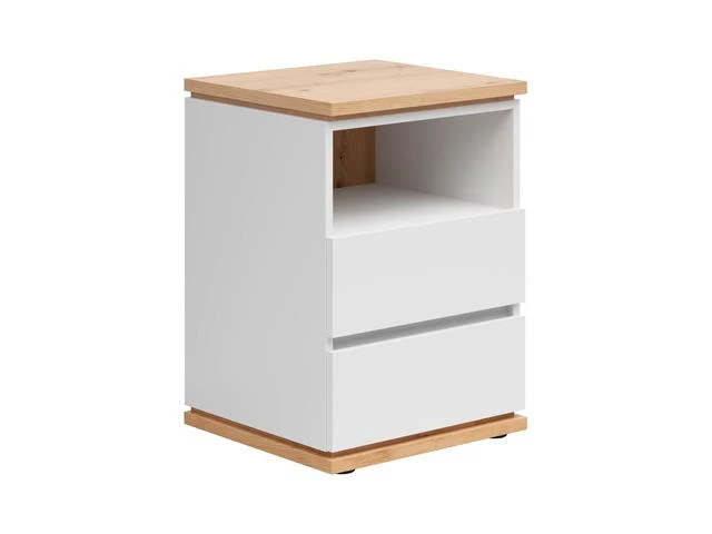 Yamael — Compact Cabinet with 2 Drawers & Shelf