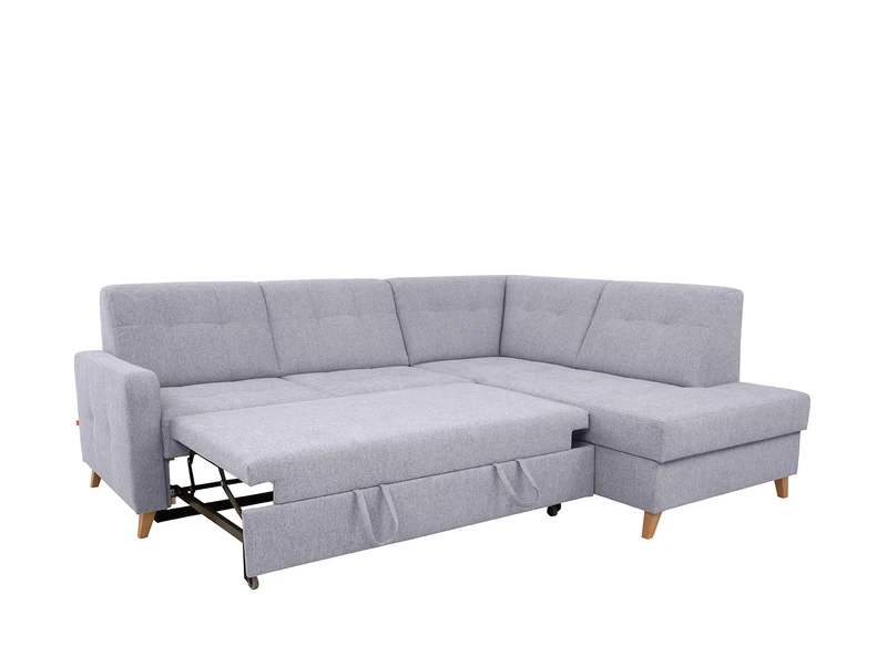 Lars Corner Sofa (Right-Hand) – Primo 88, Dolphin Sleep Function, Bedding Storage, Decorative Stitching