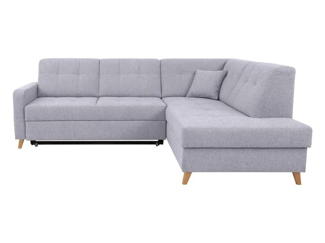 Lars Corner Sofa (Right-Hand) – Primo 88, Dolphin Sleep Function, Bedding Storage, Decorative Stitching