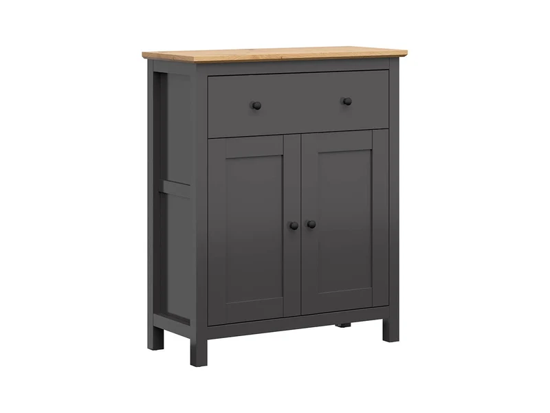 Hesen Chest of Drawers – Graphite / Artisan Oak