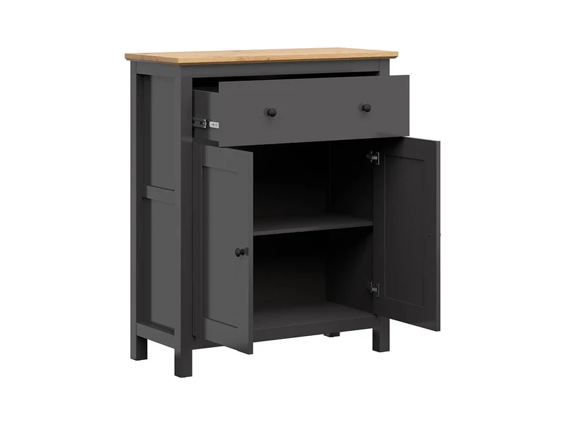 Hesen Chest of Drawers – Graphite / Artisan Oak