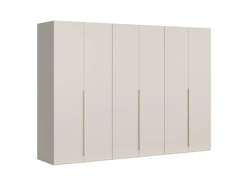 Flex 6-Door Wardrobe | Uni Kashmir | 300x218x66cm | Scratch-Resistant