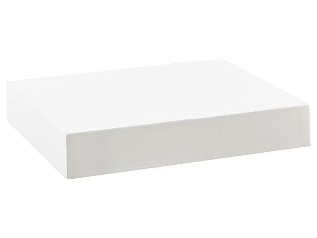 Zack Wall Shelf 30 cm – Compact Floating Shelf with Hidden Fixings | White | 30×25×5 cm
