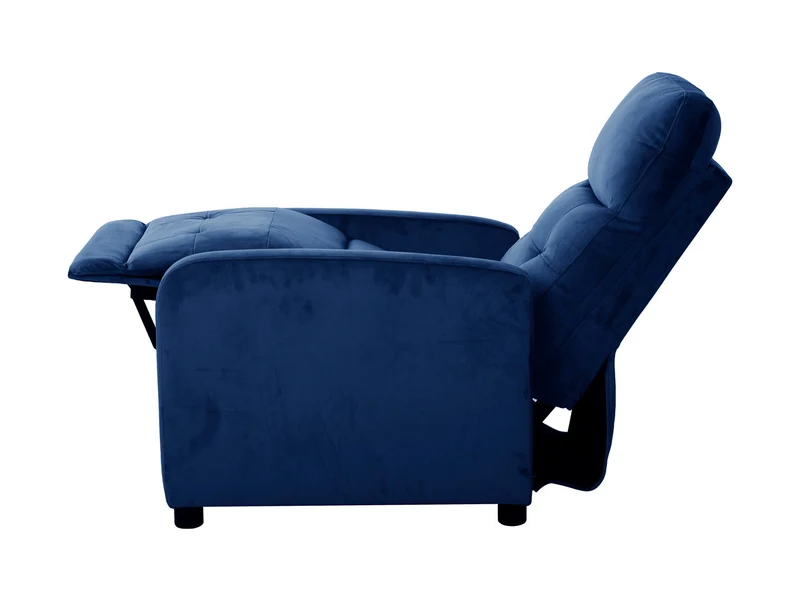 Monti ESR Recliner Armchair – Relax Function, Extendable Footrest, Bluvel 86