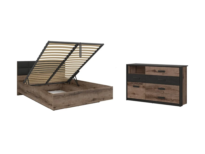 Kassel Bed 160 with Storage