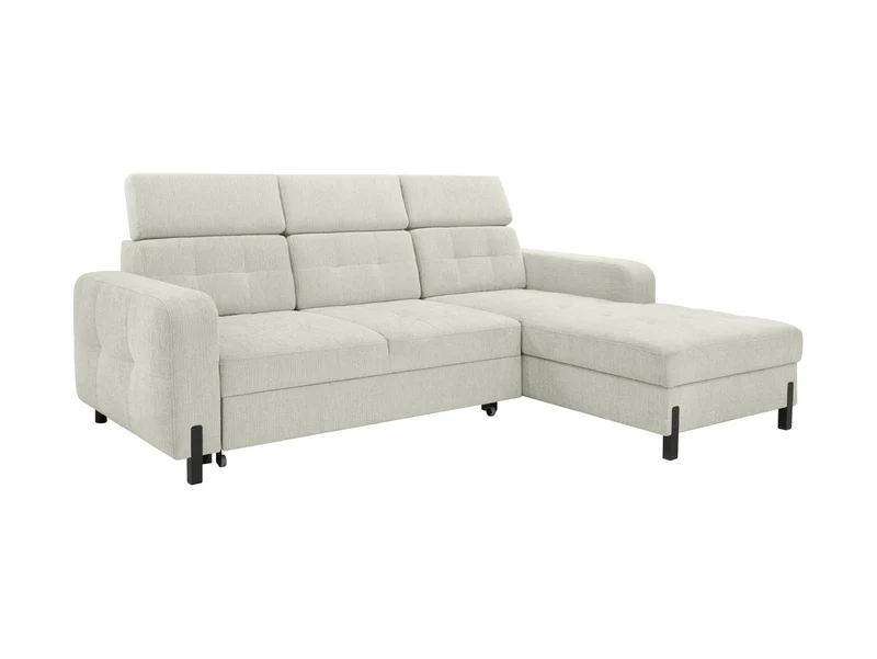 Maxim M Corner Sofa — Sleeper with Storage | 210×144 cm | Beige