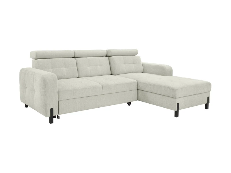 Maxim M Corner Sofa — Sleeper with Storage | 210×144 cm | Beige