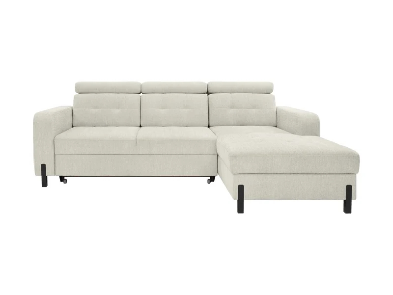 Maxim M Corner Sofa — Sleeper with Storage | 210×144 cm | Beige