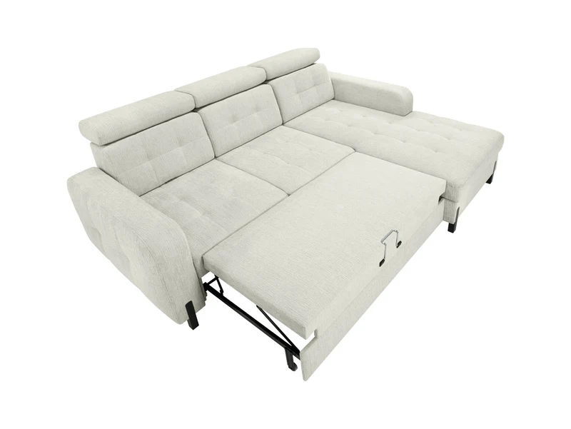 Maxim M Corner Sofa — Sleeper with Storage | 210×144 cm | Beige