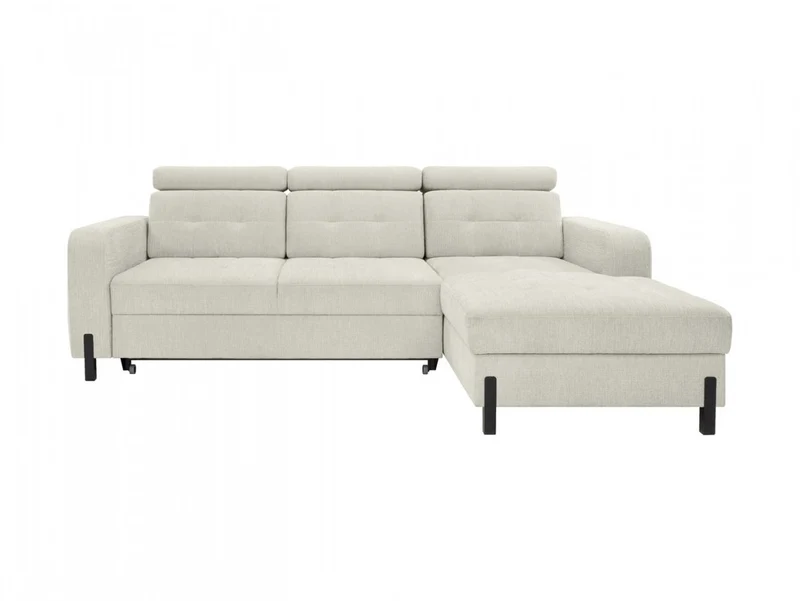 Maxim M Corner Sofa — Sleeper with Storage | 210×144 cm | Beige