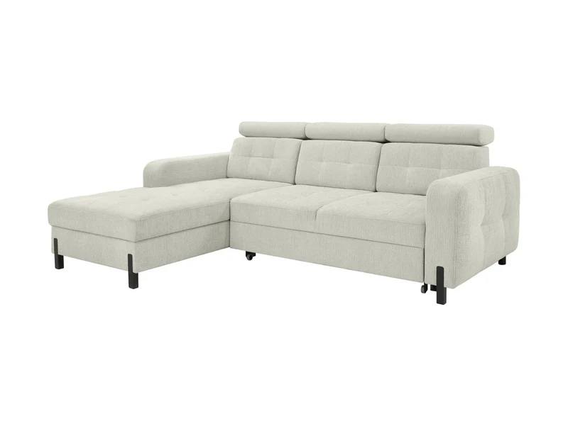 Maxim M Corner Sofa — Sleeper with Storage | 210×144 cm | Beige