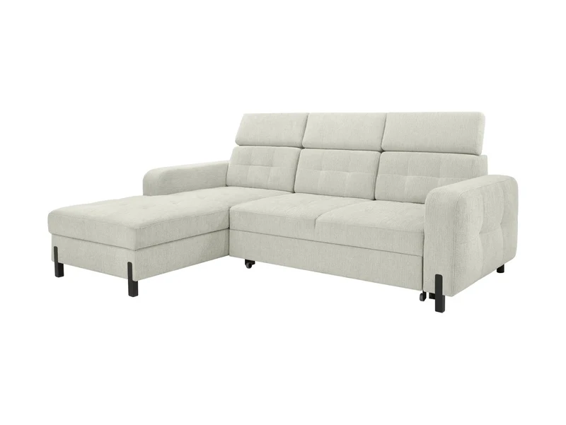Maxim M Corner Sofa — Sleeper with Storage | 210×144 cm | Beige