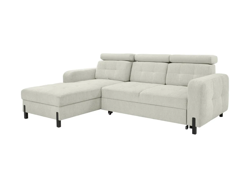 Maxim M Corner Sofa — Sleeper with Storage | 210×144 cm | Beige