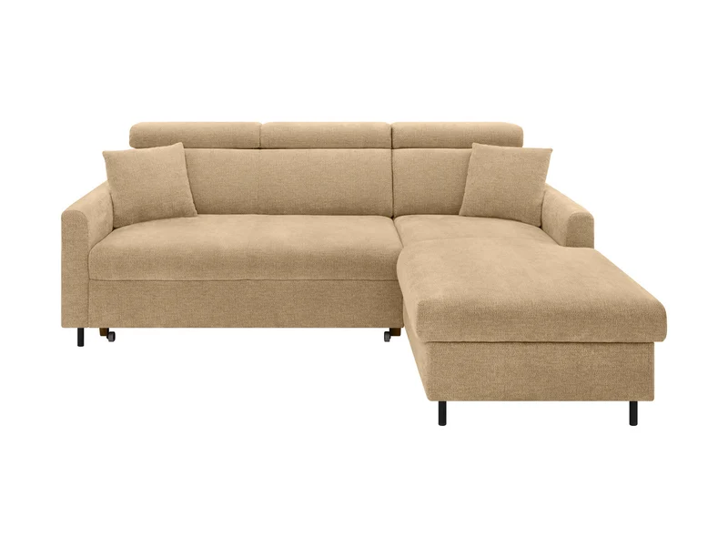 Verde Corner Sofa Bed 218cm – Otto 110 | Dolphin Sleeper, Bedding Storage & Adjustable Headrests