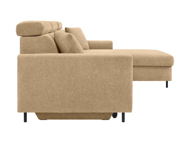 Verde Corner Sofa Bed 218cm – Otto 110 | Dolphin Sleeper, Bedding Storage & Adjustable Headrests