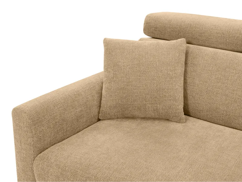 Verde Corner Sofa Bed 218cm – Otto 110 | Dolphin Sleeper, Bedding Storage & Adjustable Headrests