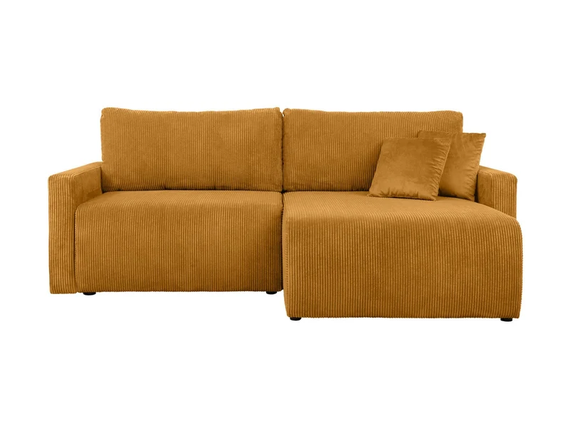 Rufio Corner Sofa Bed – Reversible L-Shape with Bonell Springs, Storage & Sleeping Function | 230×146×91 cm