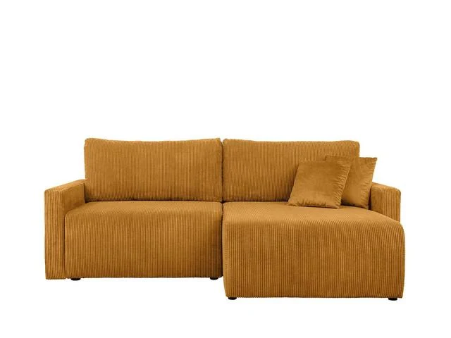 Rufio Corner Sofa Bed – Reversible L-Shape with Bonell Springs, Storage & Sleeping Function | 230×146×91 cm