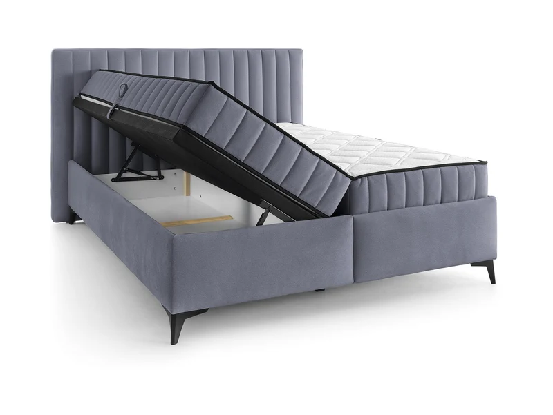 JOY Upholstered Storage Bed with Dual Pocket Spring Mattresses | 160x200