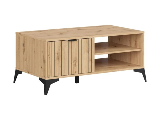 Lamea Coffee Table with Drawer & Open Shelves | Artisan Oak | 110x60cm