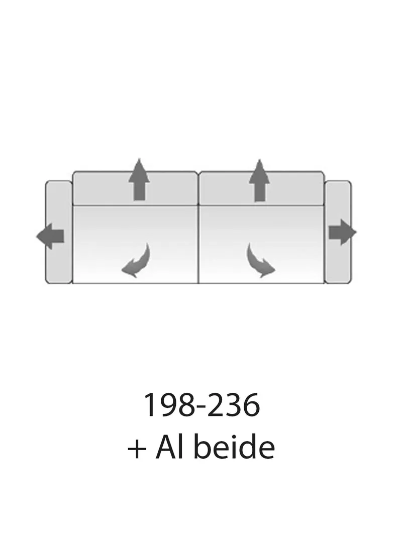 Timesquare – 2,5-Sitzer mit 2 Armlehnen