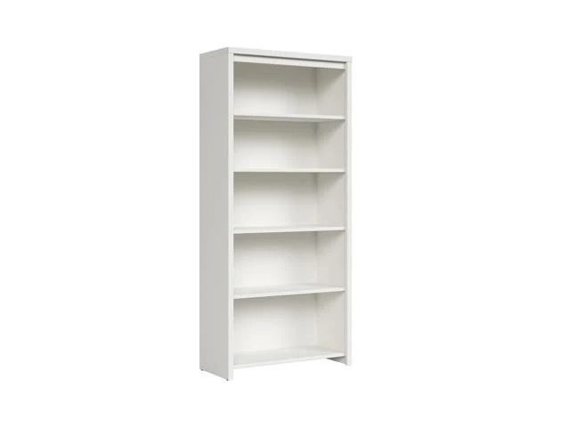 Kaspian Open Bookcase 90 cm – White, 5 Open Shelves, Modular System