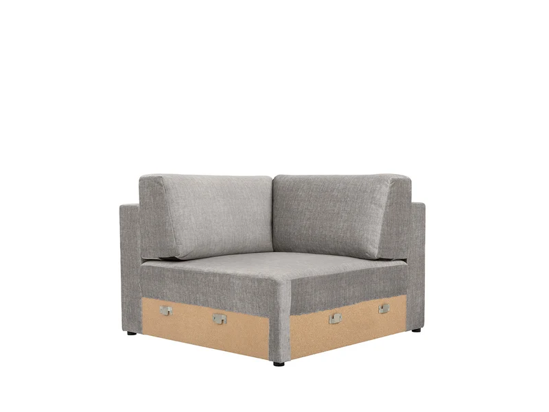 Vouge Modular Corner Element E – 117×117 cm, Fabric, Bonnell & Wave Spring Seat
