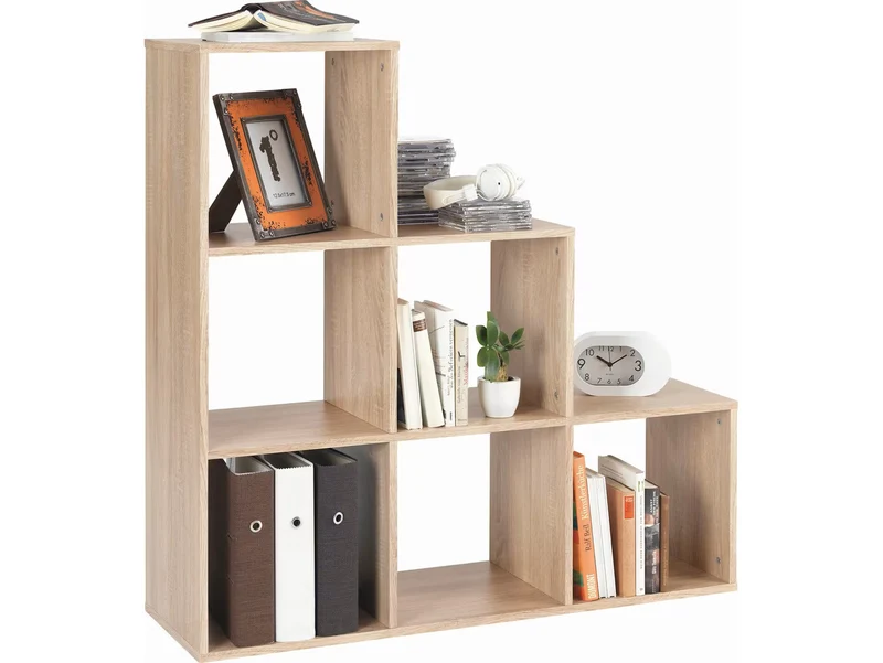 Luna Open Bookcase 112 cm – Sonoma Oak