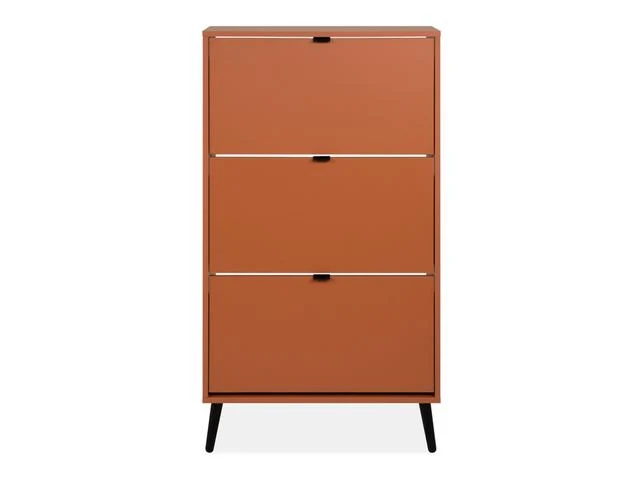 Vigo Shoe Cabinet 3-Door – Light Brown