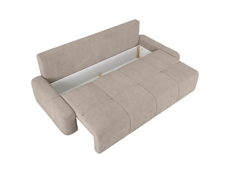 Hello LUX 3-Seater Sofa Bed with Storage – Grey Chenille