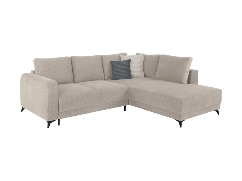 Martinez Corner Sofa Bed with Storage – Dark Grey Corduroy