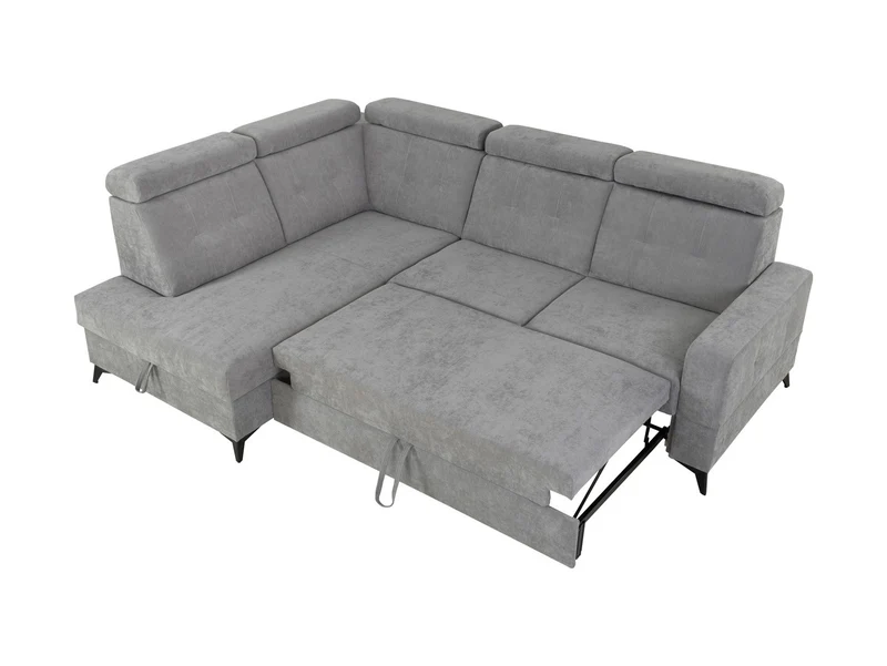 Amado Corner Sofa Bed with Storage – 5 Adjustable Headrests