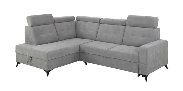 Amado Corner Sofa Bed with Storage – 5 Adjustable Headrests