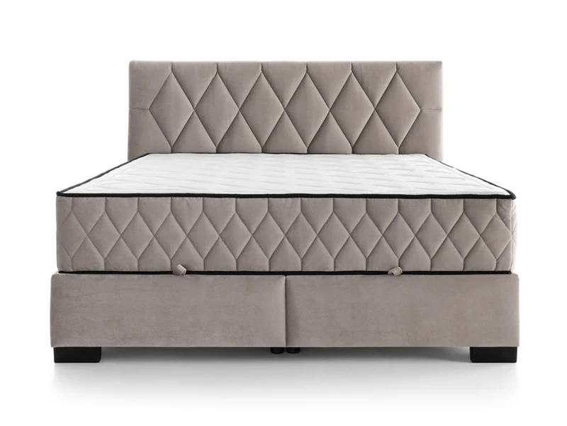 Reve Bed 180 – King Size Upholstered Bed with Storage & Dual Pocket Spring Mattresses