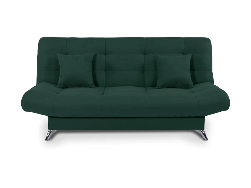 Viola 3K Sofa Bed 192 cm – Bonell Spring, Quilted Seat & Back, Bedding Storage, Chrome Legs | Compact