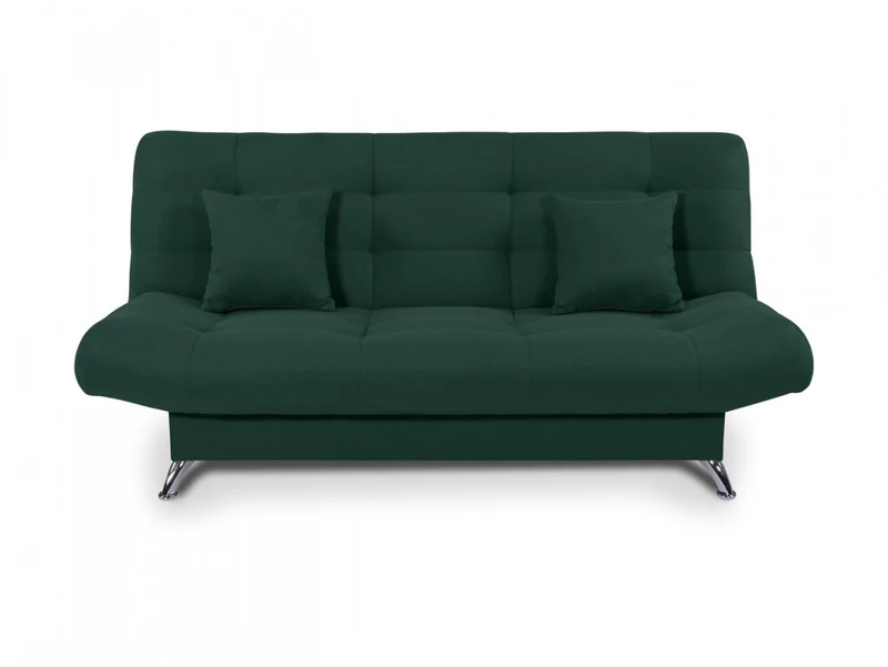 Viola 3K Sofa Bed 192 cm – Bonell Spring, Quilted Seat & Back, Bedding Storage, Chrome Legs | Compact