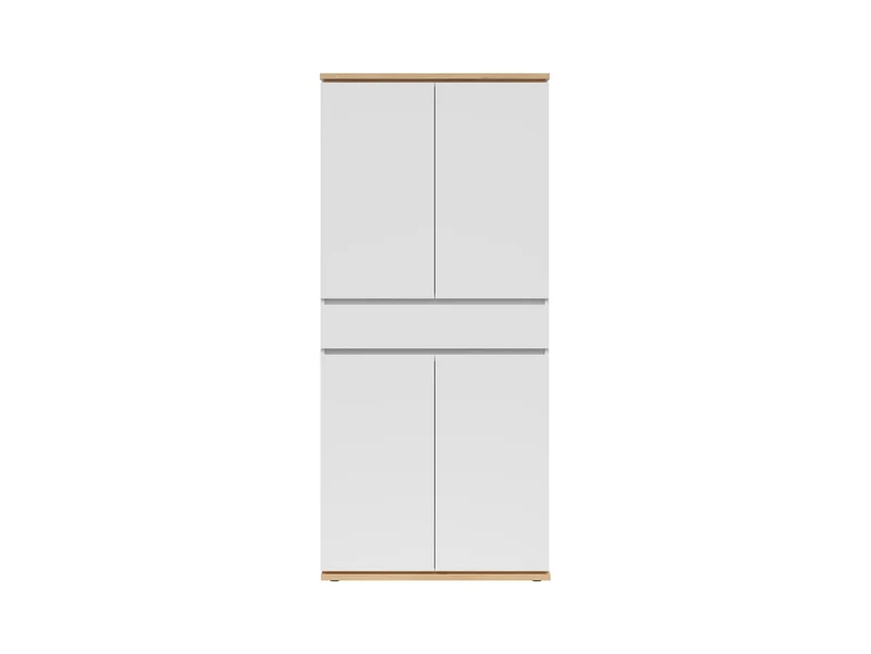 Yamael Hallway Storage Cabinet – Artisan Oak & White, 90 cm