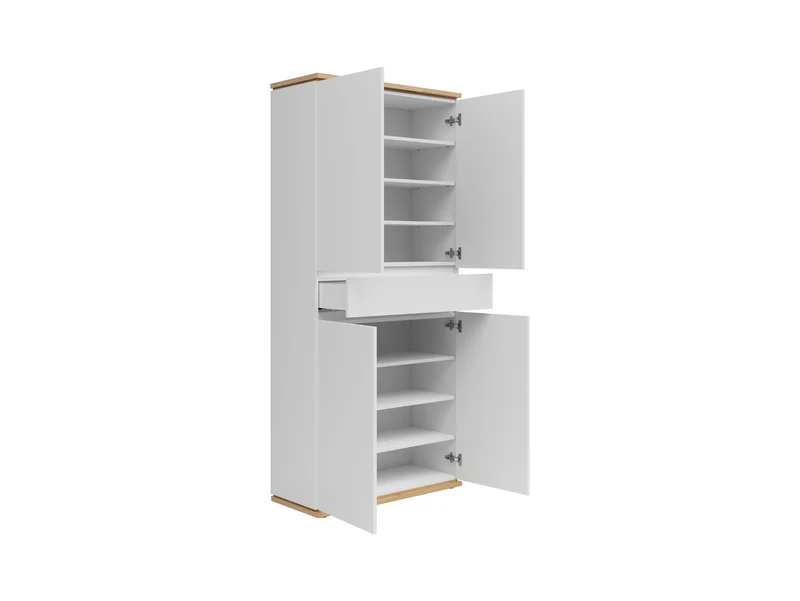 Yamael Hallway Storage Cabinet – Artisan Oak & White, 90 cm