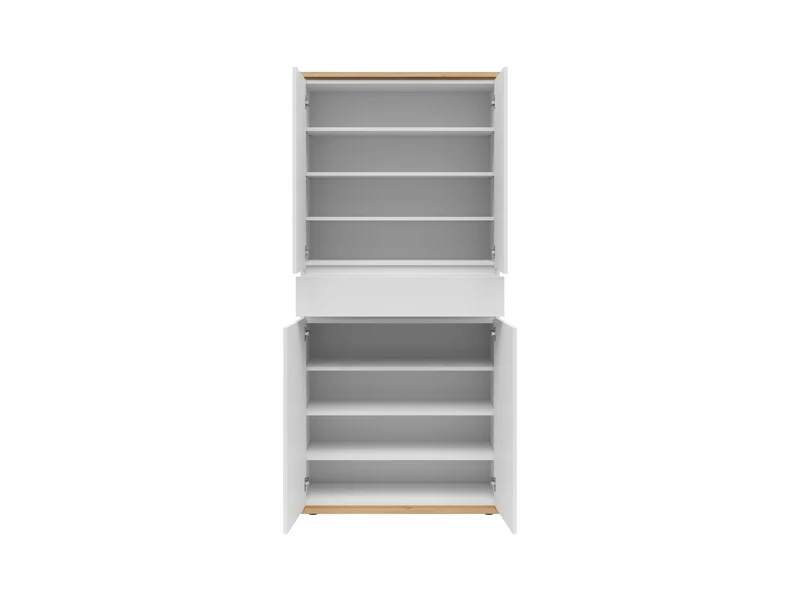 Yamael Hallway Storage Cabinet – Artisan Oak & White, 90 cm