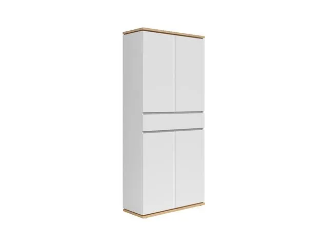 Yamael Hallway Storage Cabinet – Artisan Oak & White, 90 cm