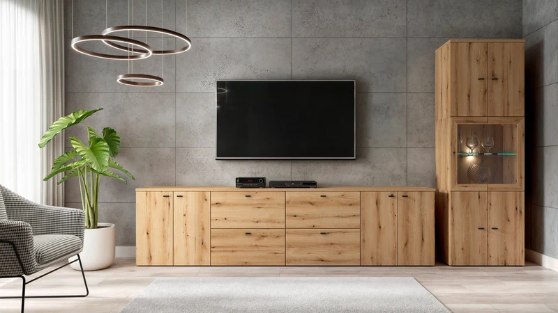 System 64 Top Panel 192 cm – Coast Evoke Oak