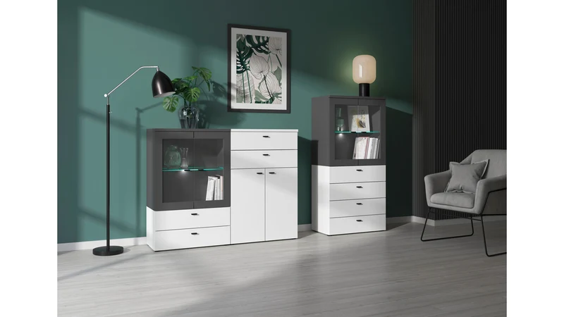 System 64 Display Cabinet with 2 Doors