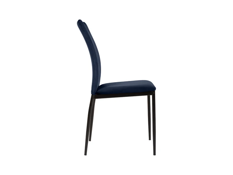 Weyer Velvet Chair – Navy Blue