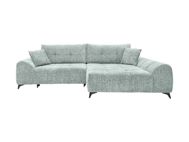 Nalia Pull-Out Corner Sofa Bed 295x169 cm with Storage – Grey Bella 35