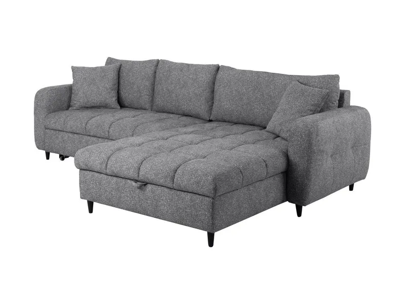 Twist New Universal Corner Sofa Bed 282x184 cm with Storage – Grey Hydrophobic Fabric