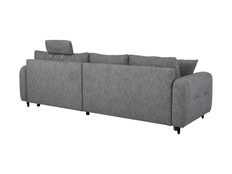 Twist New Universal Corner Sofa Bed 282x184 cm with Storage – Grey Hydrophobic Fabric
