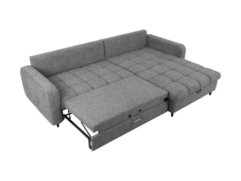 Twist New Universal Corner Sofa Bed 282x184 cm with Storage – Grey Hydrophobic Fabric