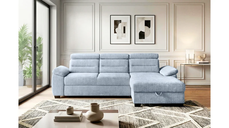 Aguda Corner Sofa Bed with Storage 269x175 cm – Cremona 70